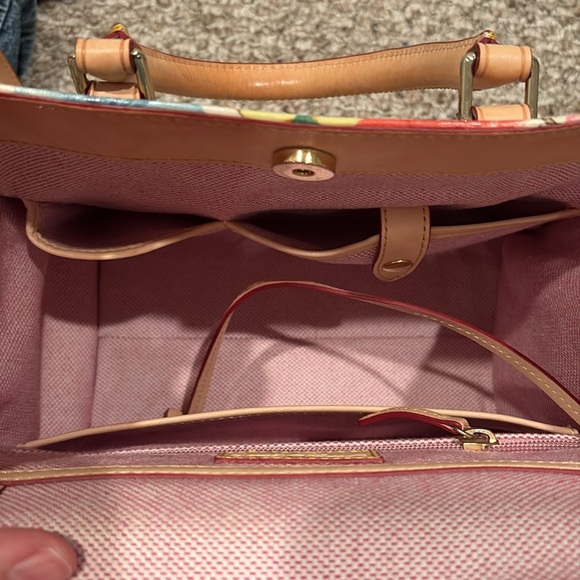 Dooney & Bourke Leather Hibiscus Floral Janine Handbag, fine condition - Picture 9 of 11